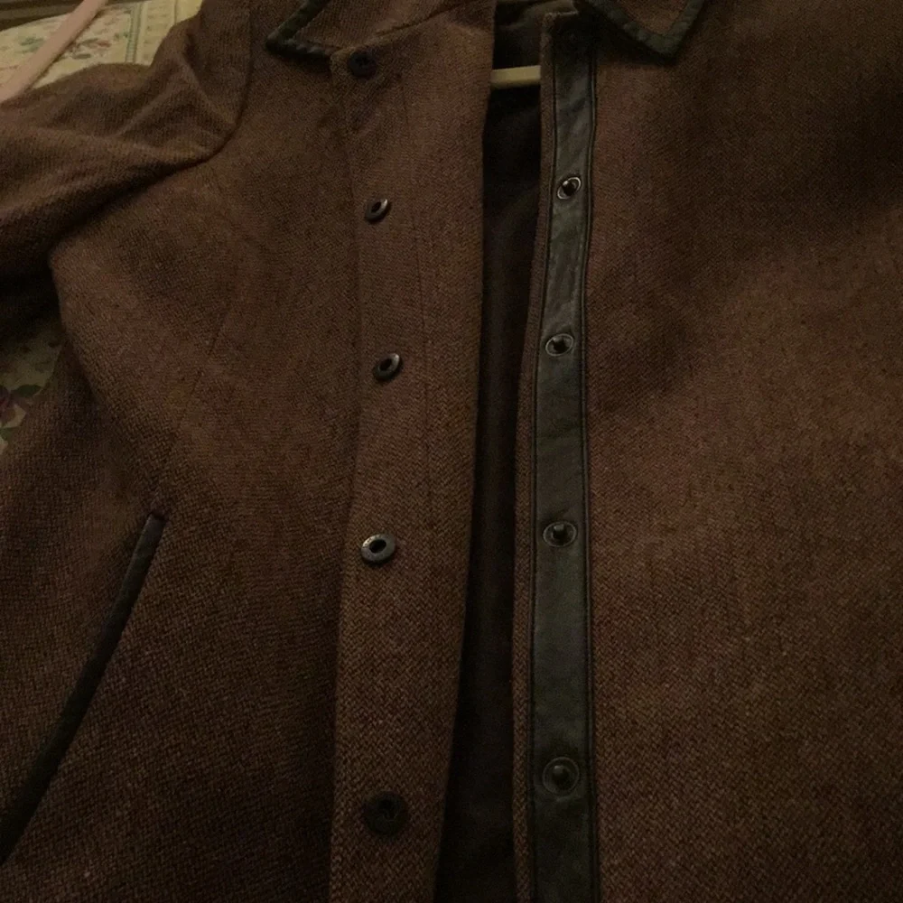 Vintage Kasper wool silk blended herringbone blazer - Picture 10 of 11